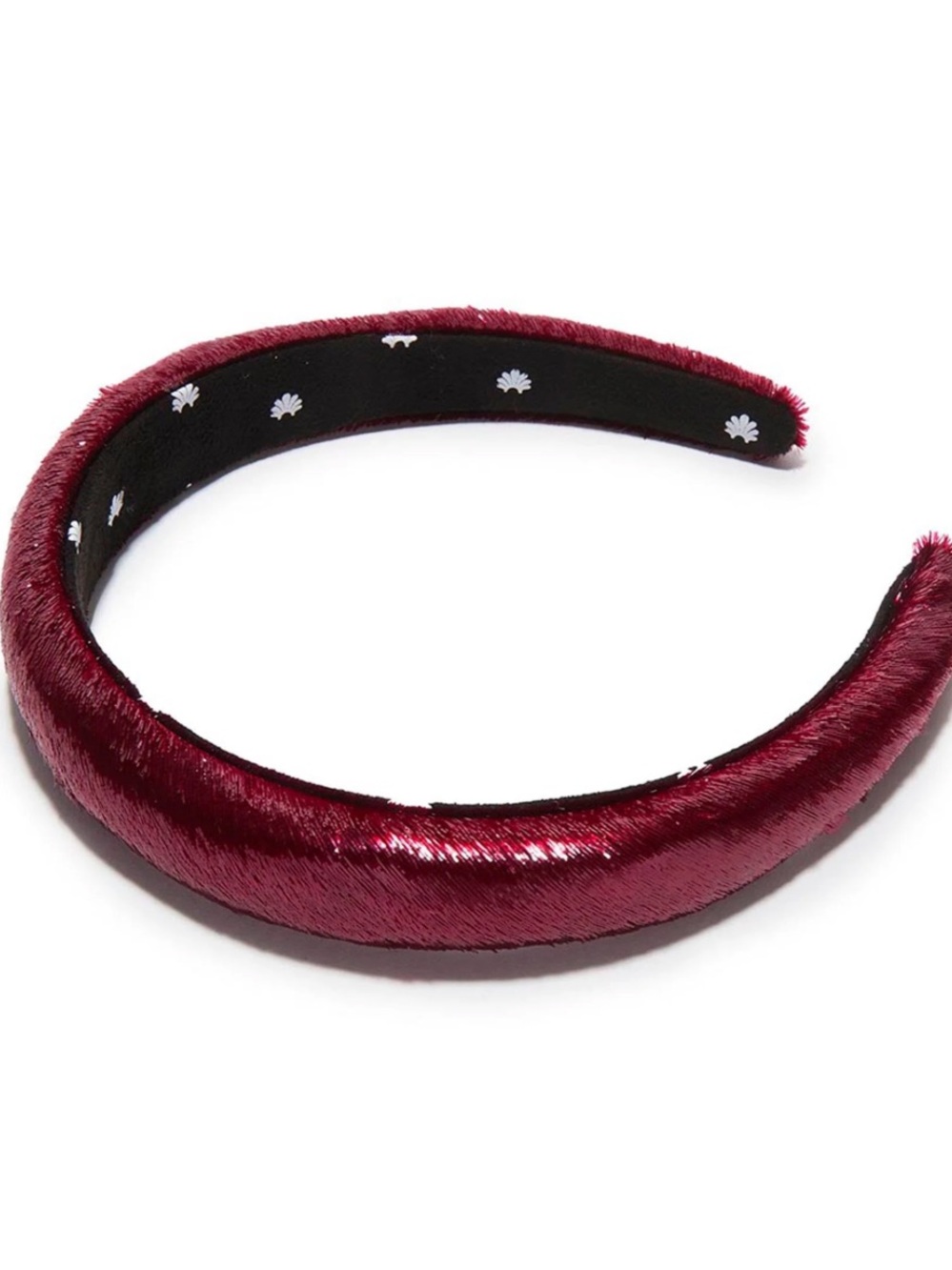 Lele Sadoughi Charlotte Liquid Velvet Headband Tapestry Red
